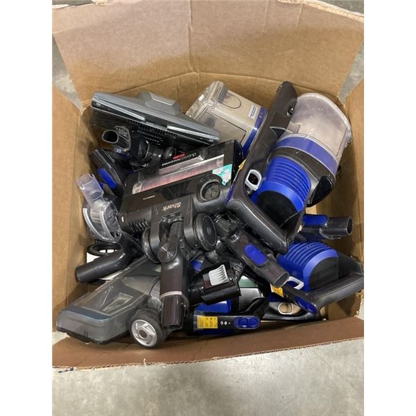 BOX OF SHARK VACUUM PARTS ALL WORKING NONE COMPLETE