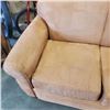 Image 2 : BROWN MICROFIBRE LOVESEAT