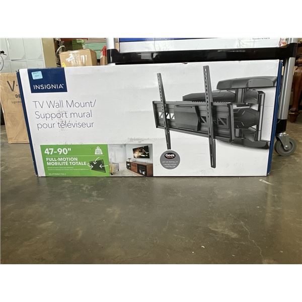 AS NEW INSIGNIA 47-90 FUL MOTION WALL MOUNT