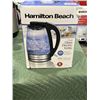 Image 1 : HAMILTON BEACH 1.7L GLASS KETTLE - TESTED WORKING, RETAIL $59