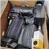 Image 3 : LARGE BOX OF ASSORTED ELECTRONICS - VINTAGE CAMERAS, CELL PHONES, PROJECTOR, ETC