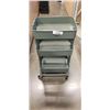 Image 1 : METAL 3 TIER ROLLING CART