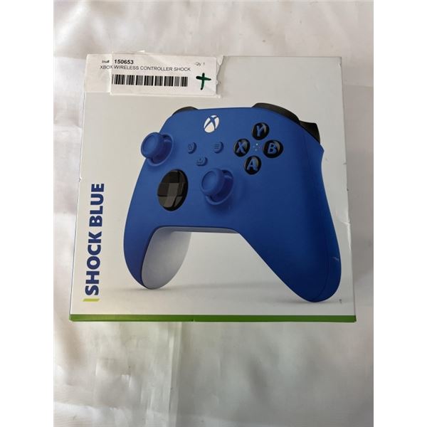 XBOX WIRELESS CONTROLLER SHOCK BLUE - TESTED WORKING