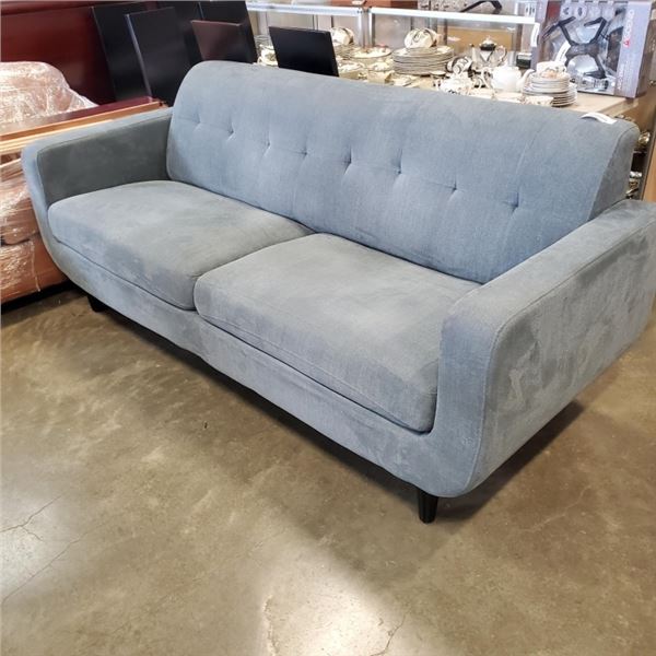 GREY FABRIC SOFA, CLEAN GOOD ONDITION, NO RIPS OR TEARS