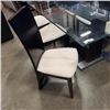 Image 2 : MODERN GLASS TOP DINING TABLE AND 6 CHAIRS