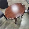 Image 3 : GREY FABRIC STOOL AND OVAL END TABLE