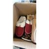 Image 2 : BOX OF NEW SLIPPERS- MENS AND WOMENS, VARIOUS SIZES