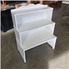 Image 1 : WHITE 3 TIER BOOKSHELF