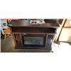 Image 1 : MASTERFLAME MEDEIA CABINET WITH FIREPLACE, PRODUCES HEAT AND LGITH, WITH WIRELESS REMOTE AND MANUAL,