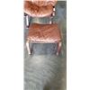 Image 2 : VINTAGE BROWN LEATHER CHAIR W/ MATCHING STOOL