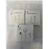 Image 1 : APPLE EARPODS WITH LIGHTNING CONNECTOR AND 2 LIGHTNING TO AUDIO ADAPTERS -TESTED WORKING, TOTAL RETA