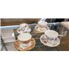 Image 1 : 4 CUPS AND SAUCERS - ROYAL STANDARD, QUEEN ANNE, ADDERLEY, AND AINSLEY