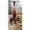 Image 1 : DECANTER SET W/ 6 GLASSES