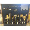 Image 2 : 144 PIECE MOTHER OF PEARL NICKEL BRONZE CUTLERY SET IN CANTEEN