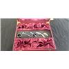 Image 2 : 2 BRAND NEW WINE GIFT BOXES - 2 BOTTLE WINE BOX W/ CORKSCREW, 3 BOTTLE STOPPERS, THERMOMETER, POURER