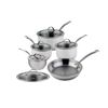 Image 1 : OPEN BOX, UNUSED MEYER NOUVELLE 10PC STAINLESS COOKWARE SET, RETAIL $599