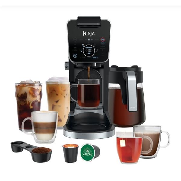 NINJA DUALBREW SPECIALTY COFFEE SYSTEM - TESTED WORKING, RETAIL $269