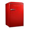 Image 1 : BRAND NEW GALANZ RETRO LOOK RED BAR FRIDGE, 2.6 CUBIC FOOT WITH FREEZER, RETAIL $299