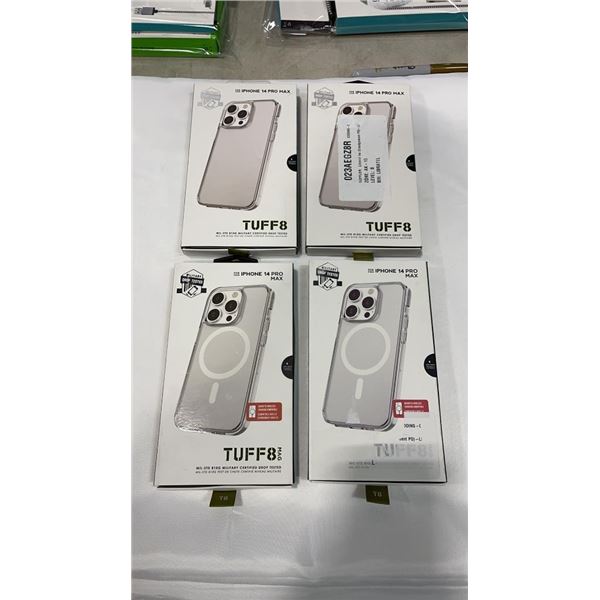 4 IPHONE 14 PRO MAX TUFF8 PHONE CASES - 2 ARE MAGSAFE