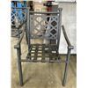 Image 2 : 4 METAL PATIO CHAIRS