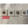 Image 2 : 4 - 1944 WARTIME COINS 25 CENT AND 10 CENT .800 SILVER PLUS 5 CENT AND 1 CENT