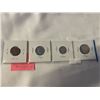 Image 2 : 4 - 1945 WARTIME COINS 25 CENT AND 10 CENT .800 SILVER PLUS 5 CENT AND 1 CENT