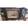 Image 2 : ANTIQUE FRAMED FLORAL OIL PAINTING