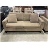 Image 1 : OLIVE GREEN MICROFIBER SOFA MANUFACTURED BY SOFA-SO-GOOD