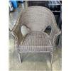 Image 2 : 2 WICKER OUTDOOR CHAIRS