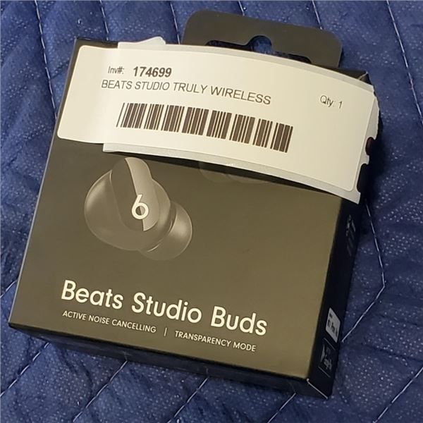 BEATS STUDIO TRULY WIRELESS HEADPHONES - TESTED WORKING, RETAIL $189