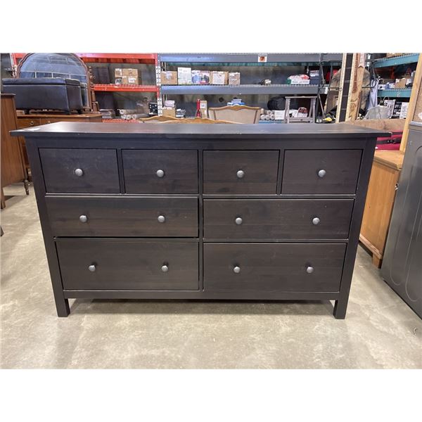 IKEA HEMNES BLACK 8 DRAWER DRESSER