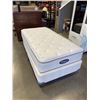 Image 1 : SINGLE SIZE BEAUTYREST MATTRESS AND BOXSPRING, WITH ROLLER FRAME