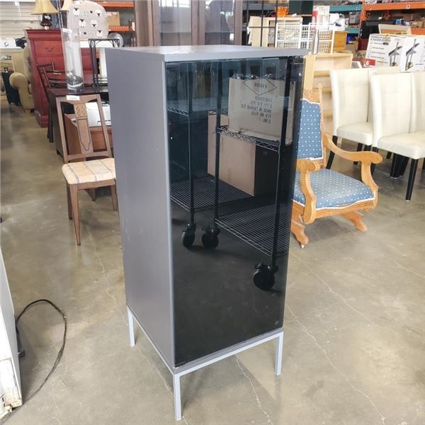 IKEA KAXAS GLASS DOOR STEREO CABINET