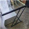 Image 2 : GLASS TOP DESK AND 2 TIER PRINTER STAND