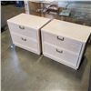 Image 1 : 2 DREXEL 2 DRAWER NIGHT STANDS