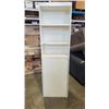 Image 1 : WHITE 6.5FT X 2FT BOOKSHELF W/ BOTTOM DOOR