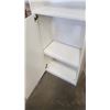 Image 2 : WHITE 6.5FT X 2FT BOOKSHELF W/ BOTTOM DOOR