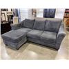 Image 1 : GREY FABRIC SOFA W/ REVERSIBLE CHAISE