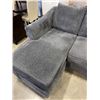 Image 2 : GREY FABRIC SOFA W/ REVERSIBLE CHAISE