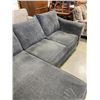 Image 3 : GREY FABRIC SOFA W/ REVERSIBLE CHAISE