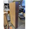 Image 3 : 6FT TEAK FINISH BOOKSHELF, WEAR AT BOTTOM EDGES, 31.5 INCH WIDE