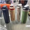 Image 1 : 4 OSWALA METAL INSULATED TRAVEL BOTTLES RETAIL $120