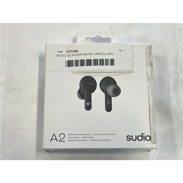 SUDIO A2 IN-EAR NOISE CANCELLING WIRELESS EARBUDS - TESTED WORKING