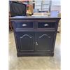 Image 1 : 2 DRAWER 2 DOOR SIDE CABINET 34" WIDE X 15" DEEP, 34" TALL