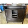 Image 1 : BLACK 2 DOOR AND 1 DRAWER WINE SERVER CABINET