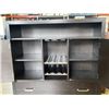 Image 2 : BLACK 2 DOOR AND 1 DRAWER WINE SERVER CABINET