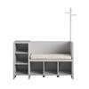 Image 1 : AMERIWOOD HOME STORAGE BENCH AND COAT RACK, RETAIL $319