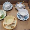 Image 2 : 7 CUPS AND SAUCERS - ROAL ALBERT, QUEEN ANNE, GRASDENER, GRAFTON, ANYSLEY