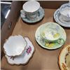 Image 3 : 7 CUPS AND SAUCERS - ROAL ALBERT, QUEEN ANNE, GRASDENER, GRAFTON, ANYSLEY