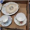 Image 4 : 15 PIECES ANTIQUE CHINE - 3 ROYAL GRAFTON CUPS AND SAUCERS, ROYAL ALBERT, AND FOLEY, SADLER CREAM AN